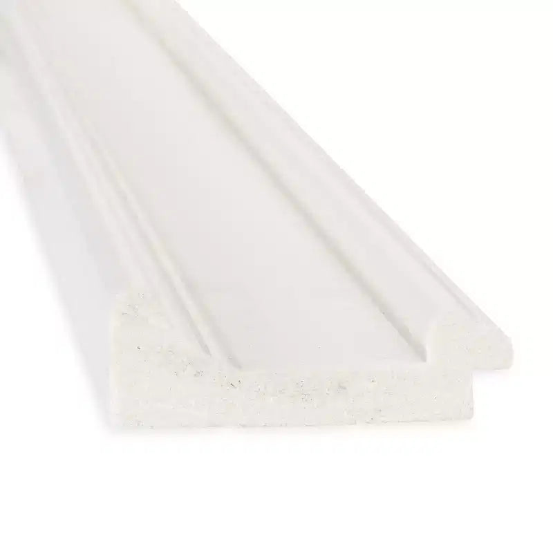 30" x 66" Non-Beveled White Full Length Floor Leaner Mirror