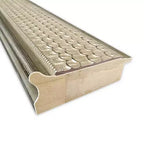 30" x 66" Non-Beveled Silver Wood Full Length Floor Leaner Mirror