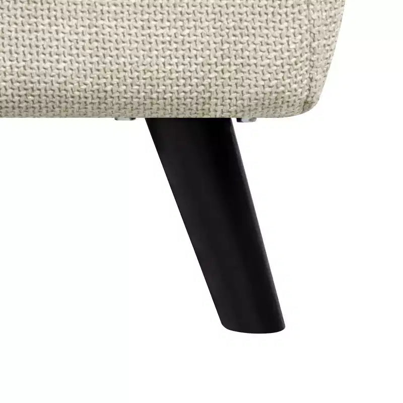3-in-1 Foldable Linen Chaise Lounge, Accent Chair with Footrest, Detachable Pillow, Adjustable Backrest, Convertible Sofa Bed for Living Room