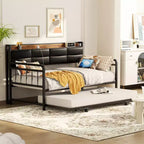 Daybed with Trundle and Charging Station