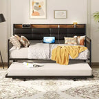 Daybed with Trundle and Charging Station