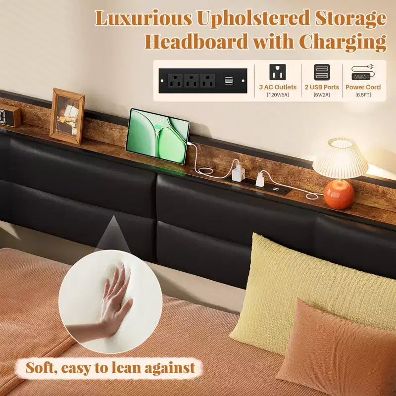 Daybed with Trundle and Charging Station