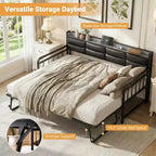Daybed with Trundle and Charging Station