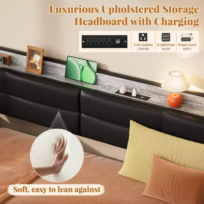 Daybed with Trundle and Charging Station