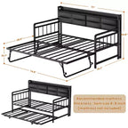 Daybed with Trundle and Charging Station