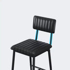 PU Leather Counter Height Bar Stools with Thick Cushion and Thickened Metal Legs, for Island, Counter Bar, Kitchen