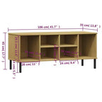 Shoe Cabinet Shoe Cubby with 6 Compartments Shoe Rack Solid Pine Wood
