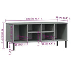 Shoe Cabinet Shoe Cubby with 6 Compartments Shoe Rack Solid Pine Wood