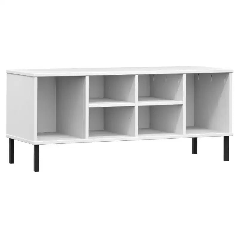 Shoe Cabinet Shoe Cubby with 6 Compartments Shoe Rack Solid Pine Wood