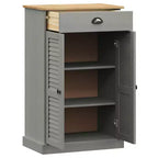 Shoe Cabinet Shoe Storage Organizer with Doors Solid Wood Pine