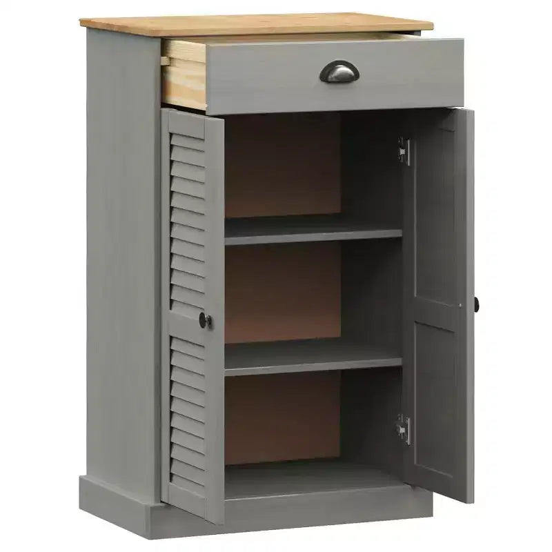 Shoe Cabinet Shoe Storage Organizer with Doors Solid Wood Pine