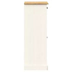 Shoe Cabinet Shoe Storage Organizer with Doors Solid Wood Pine