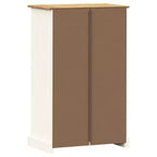 Shoe Cabinet Shoe Storage Organizer with Doors Solid Wood Pine