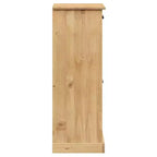 Shoe Cabinet Shoe Storage Organizer with Doors Solid Wood Pine