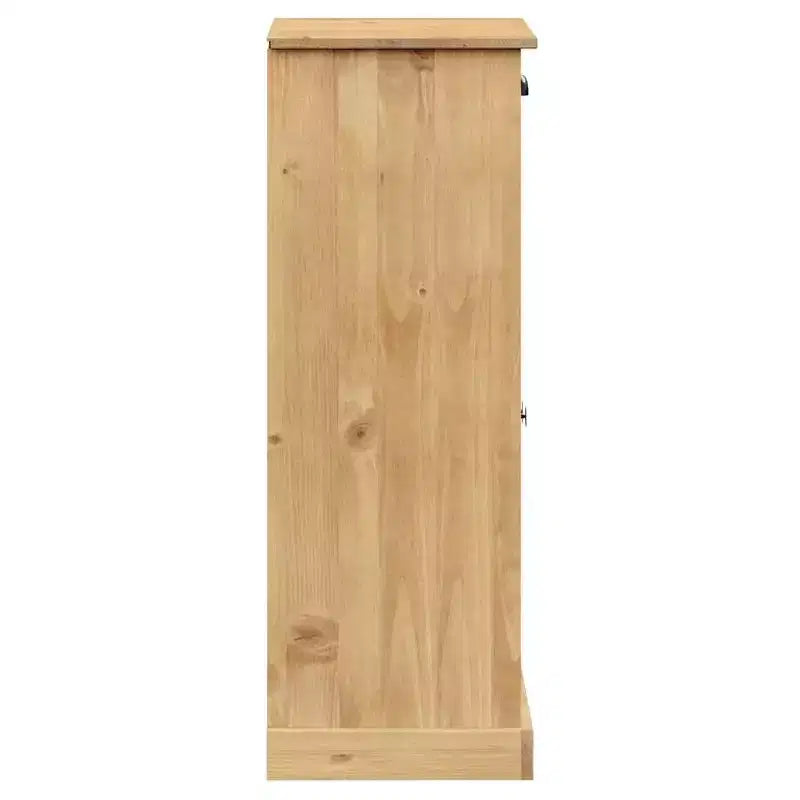 Shoe Cabinet Shoe Storage Organizer with Doors Solid Wood Pine