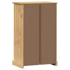 Shoe Cabinet Shoe Storage Organizer with Doors Solid Wood Pine