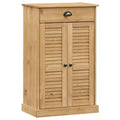 Shoe Cabinet Shoe Storage Organizer with Doors Solid Wood Pine