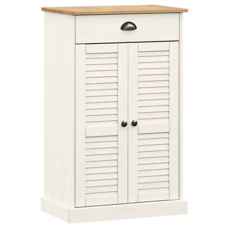 vidaXL Shoe Cabinet Shoe Storage Organizer with Doors VIGO Solid Wood Pine