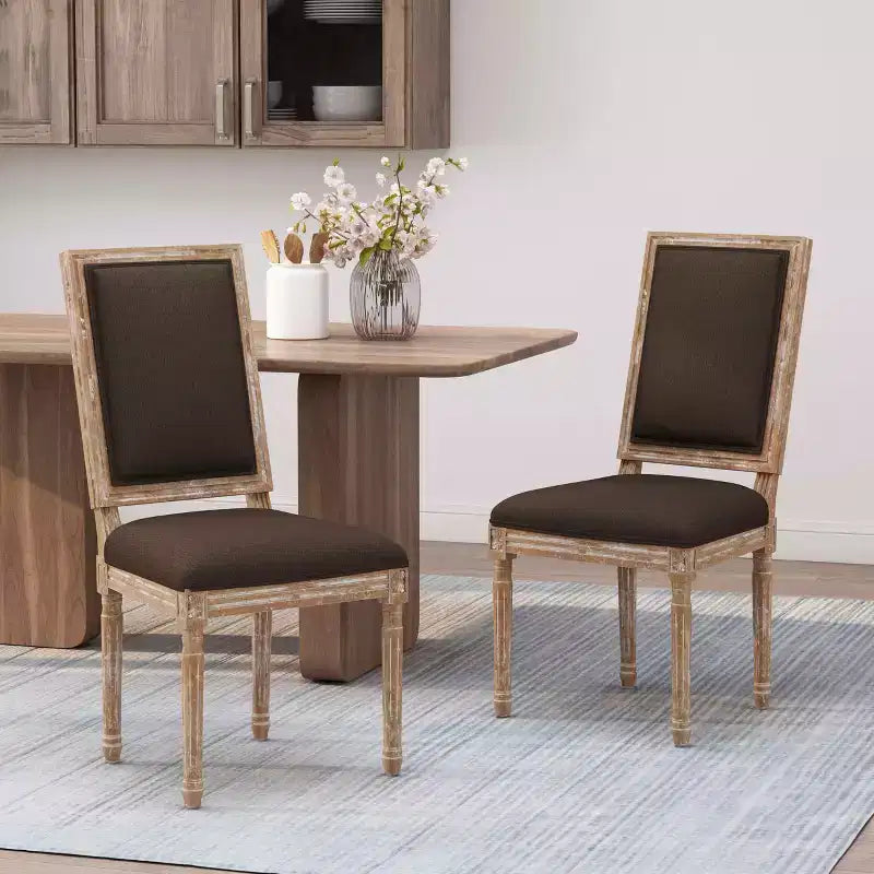 Classic Dining Chair, Sturdy Frame Comfortable Seat, Dining Room Seating