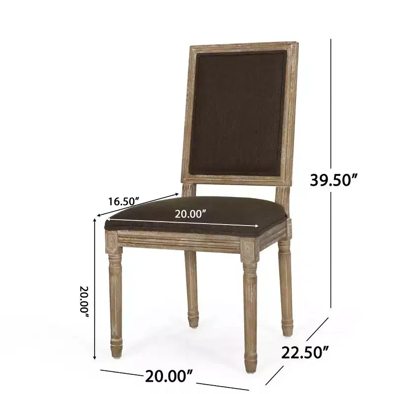 Classic Dining Chair, Sturdy Frame Comfortable Seat, Dining Room Seating