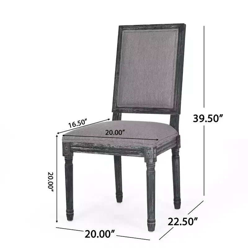 Classic Dining Chair, Sturdy Frame Comfortable Seat, Dining Room Seating
