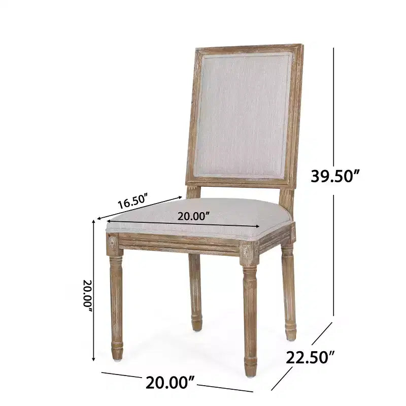 Classic Dining Chair, Sturdy Frame Comfortable Seat, Dining Room Seating