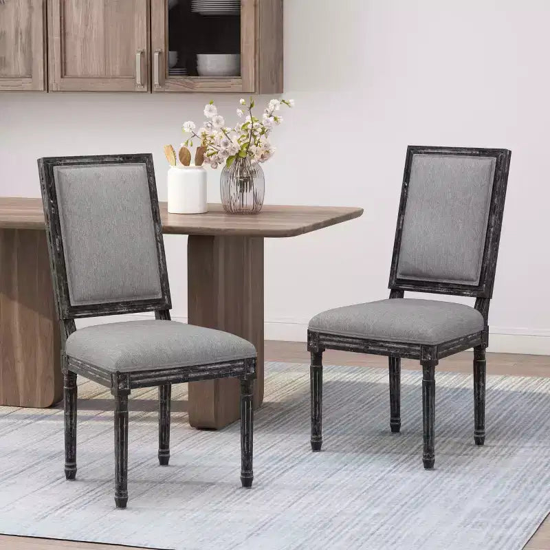 Classic Dining Chair, Sturdy Frame Comfortable Seat, Dining Room Seating