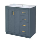 30 Bathroom Vanity with Sink, Bathroom Floor Cabinet with Drawers and Soft Closing Doors, Single Sink Bathroom Vanity