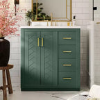 30 Bathroom Vanity with Sink, Bathroom Floor Cabinet with Drawers and Soft Closing Doors, Single Sink Bathroom Vanity