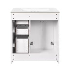 30 Bathroom Vanity with Sink, Bathroom Floor Cabinet with Drawers and Soft Closing Doors, Single Sink Bathroom Vanity
