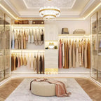 20-120 W Wooden Closet System with Doors and Drawers