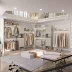 20-120 W Wooden Closet System with Doors and Drawers