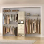 20-120 W Wooden Closet System with Doors and Drawers