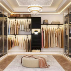 20-120 W Wooden Closet System with Doors and Drawers
