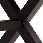 Dining Table Natural Wood, Black - Black