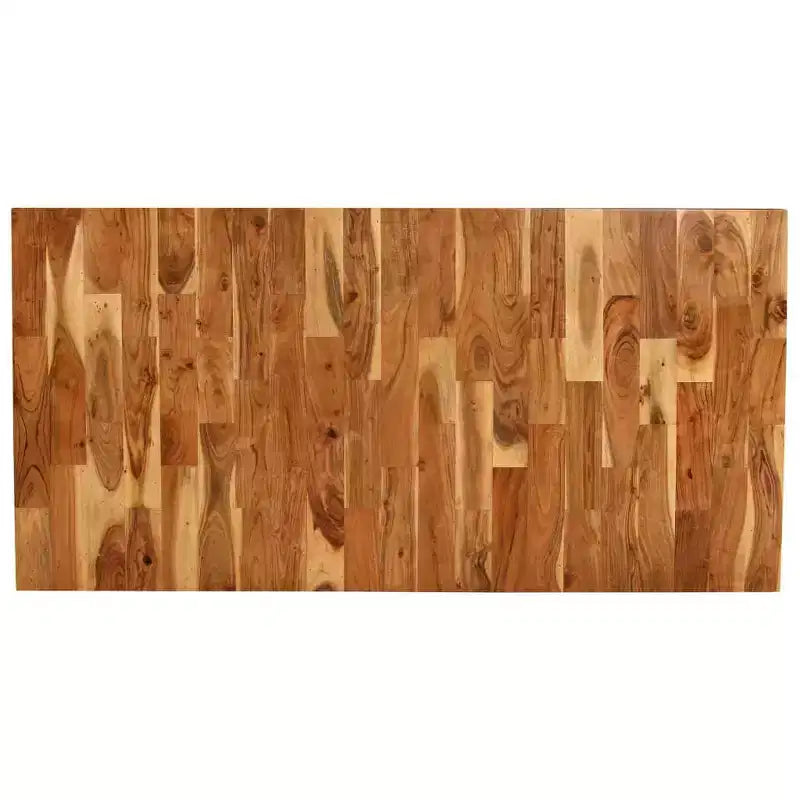 Dining Table Natural Wood, Black - Black