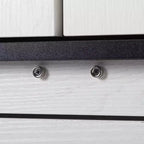67.7 White Kitchen Pantry Cabinet: Magnetic Lock & Adjustable Shelves