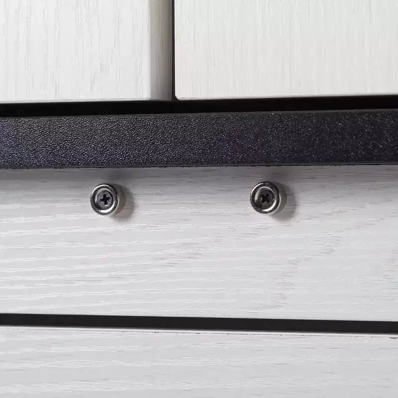 67.7 White Kitchen Pantry Cabinet: Magnetic Lock & Adjustable Shelves