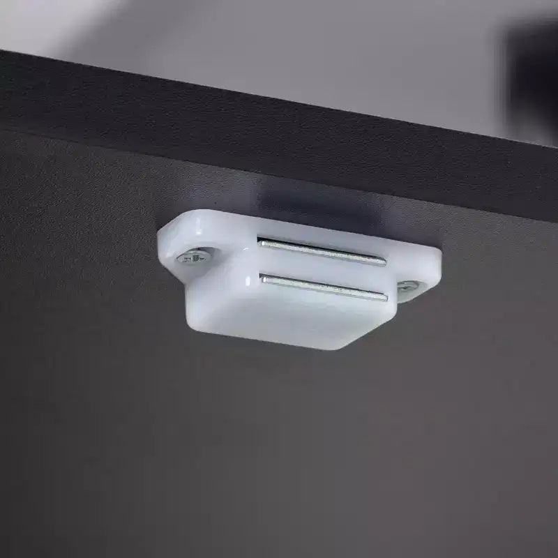 67.7 White Kitchen Pantry Cabinet: Magnetic Lock & Adjustable Shelves