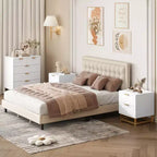 5 Drawers Dresser, Large Dresser for Bedroom, Chest of Drawers with Metal Base, Modern Dresser Chest Cabinet Organizer for Living Room, Hallway