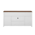 59.3in Sideboard with Sliding Barn Door & Mesh Panels, Farmhouse Buffet Table for Living Room Dining Room Hallway Balcony Kitchen Office