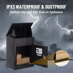 Package Delivery Box, 3.15 Cu Ft Anti-Theft Steel Combination Lock, Waterproof for Porch & Curbside