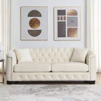 Modern Tufted Loveseat Sofa with Nailhead Trim and Wood Frame, Velvet Chesterfield Sofa for Living Room, Lounge or Apartment - Panipeachy