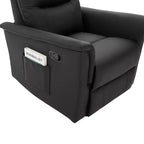 Modern Swivel Rocking Chenille Upholstered Recliner with 8-Point Massage and Adjustable Backrest