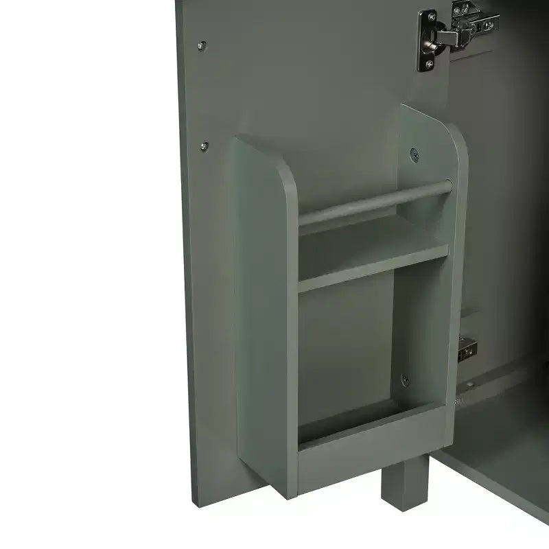 24 Small Bathroom Vanity Sink with Drawers, Bathroom Floor Cabinet with Shelf and Soft Close Door