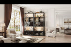 82.6 Tall Wine Bar Cabinet with LED Light and Outlets