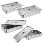 95 Quart Insulated Food Warmer, Stackable Hot Box Carrier with Wheels for 6 Full Size Pans Catering Restaurant