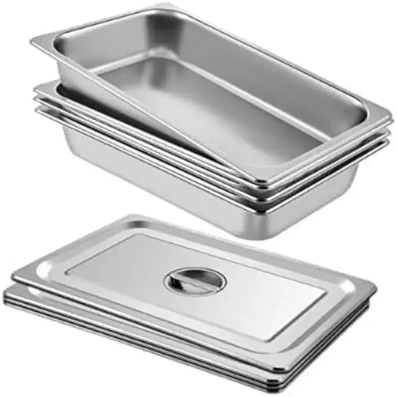 95 Quart Insulated Food Warmer, Stackable Hot Box Carrier with Wheels for 6 Full Size Pans Catering Restaurant