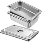95 Quart Insulated Food Warmer, Stackable Hot Box Carrier with Wheels for 6 Full Size Pans Catering Restaurant