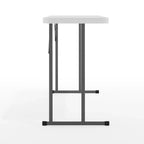 5-Foot Rectangle Granite White Plastic Folding Training / Seminar Table